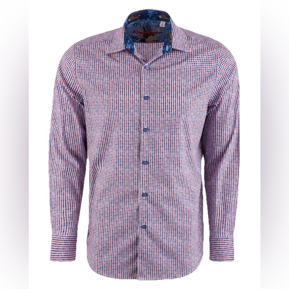 Robert Graham Sag Harbor Long Sleeve Button-Front Shirt M